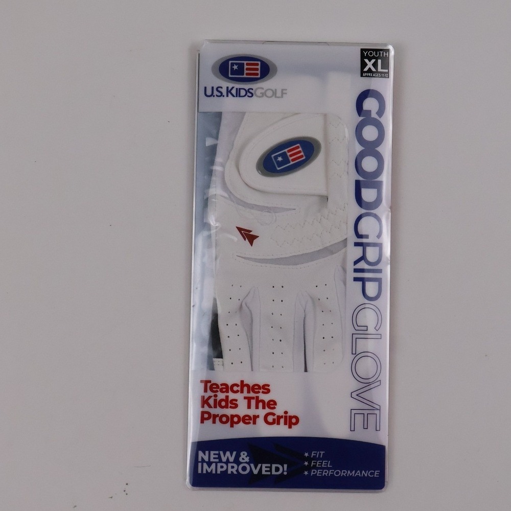 U.S. Kids Golf Good Grip Glove Right Hand Golfer Youth XL Leather NWT